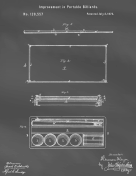 Billiards Patent on Blackboard