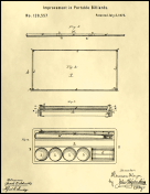 Billiards Patent on Parchment