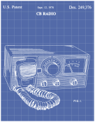CB Radio Patent on Blueprint
