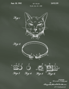 Cat Collar Patent on Chalkboard Report Template