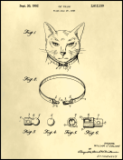 Cat Collar Patent on Parchment