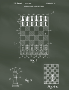 Chessboard Patent on Chalkboard