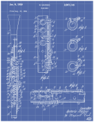 Clarinet Patent on Blueprint