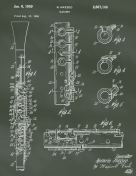 Clarinet Patent on Chalkboard