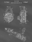 Combination Lock Patent on Blackboard
