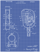 Crystal Microphone Patent on Blueprint