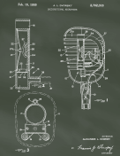 Crystal Microphone Patent on Chalkboard
