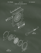 Dartboard Patent on Chalkboard