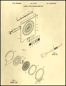 Dartboard Patent on Parchment