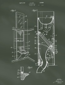 Disappearing Toilet Patent on Chalkboard
