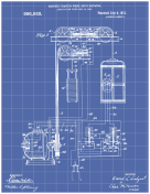 Elevator Patent on Blueprint