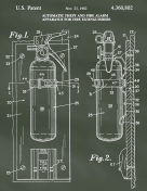 Fire Extinguisher Patent on Chalkboard