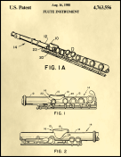Flute Patent on Parchment