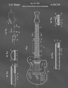 Guitar Patent on Blackboard