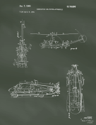 Helicopter Car Patent on Chalkboard Report Template