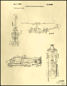 Helicopter Car Patent on Parchment