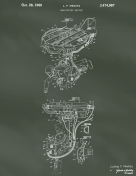 Helicopter Man Patent on Chalkboard