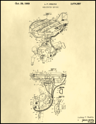 Helicopter Man Patent on Parchment