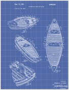 Kayak Canoe Patent on Blueprint