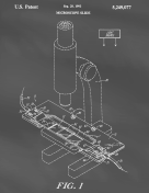Microscope Patent on Blackboard