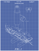 Microscope Patent on Blueprint