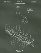 Microscope Patent on Chalkboard