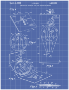 Phonograph Greeting Card Patent on Blueprint