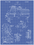 Piano Patent on Blueprint