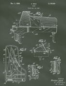 Piano Patent on Chalkboard