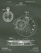 Pocket Watch Patent on Chalkboard