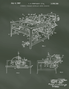Sewing Machine Patent on Chalkboard
