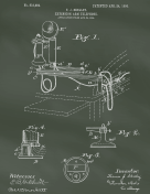 Telephone Patent on Chalkboard Report Template