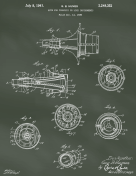 Trumpet Mute Patent on Chalkboard