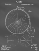 Velocipede Patent on Blackboard