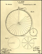 Velocipede Patent on Parchment